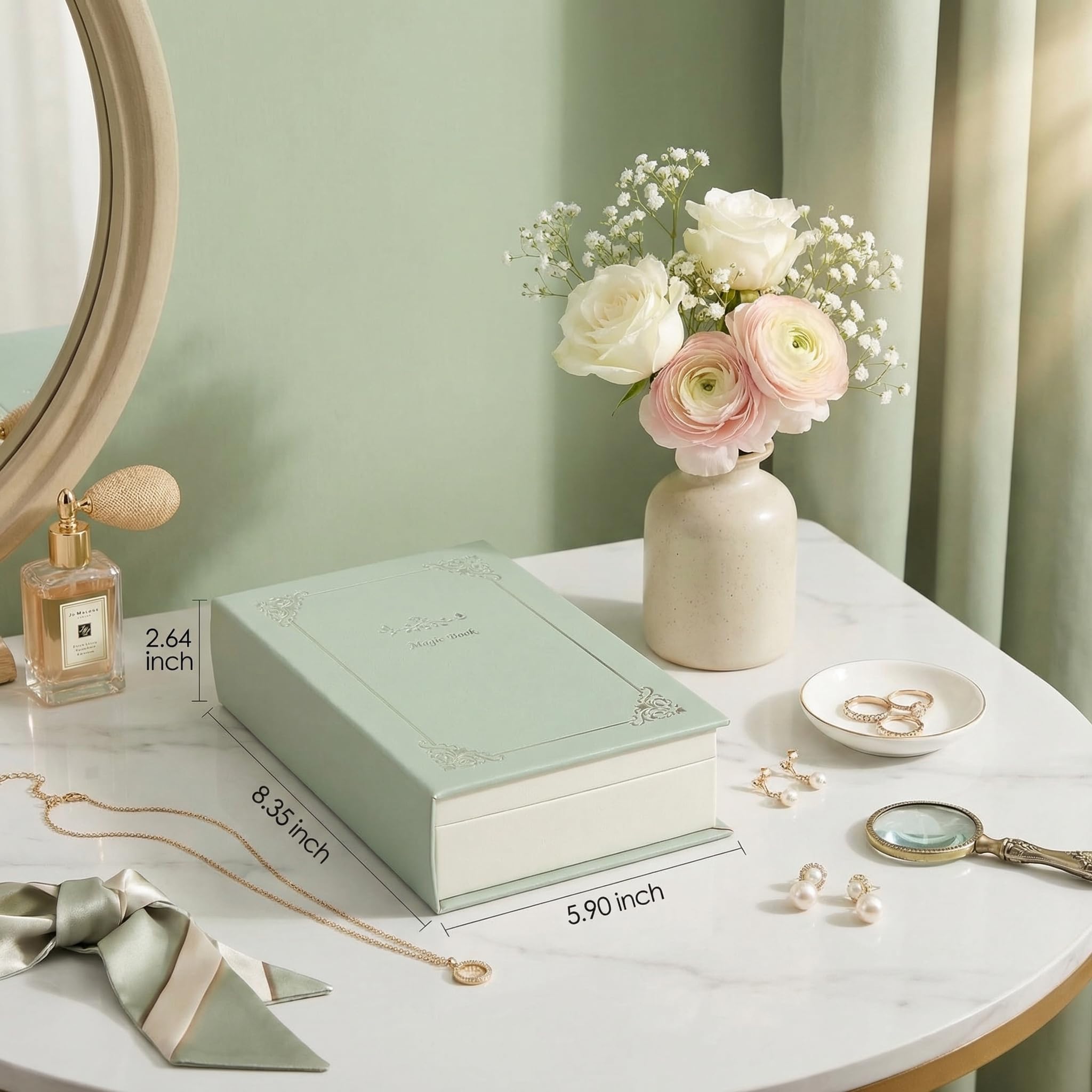 Portagioie da viaggio, piccolo, mini accessori da viaggio per donne, organizer per gioielli da viaggio, regalo per damigella d'onore, proposta di damigella d'onore, regalo per donne e lei, accessori