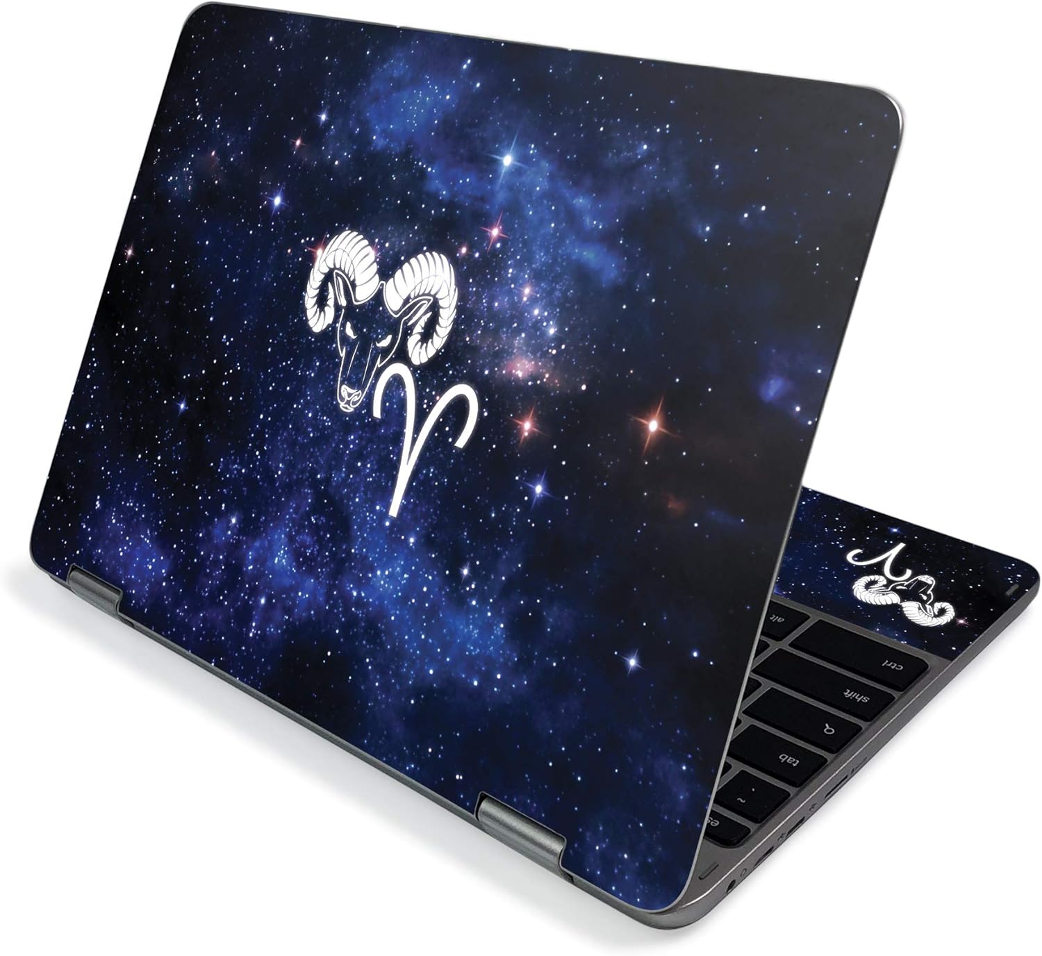 MightySkins Skin for Samsung Chromebook Plus V2 12" (2019) - Aries | Protective, Durable, and Unique Vinyl Decal wrap Cover | Easy to Apply, Remove, and Change Styles | Made in The USA