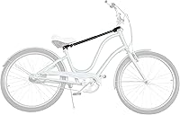 Vista 7 de Barra de tensión de acero para bicicleta, adaptador de barra transversal, color negro