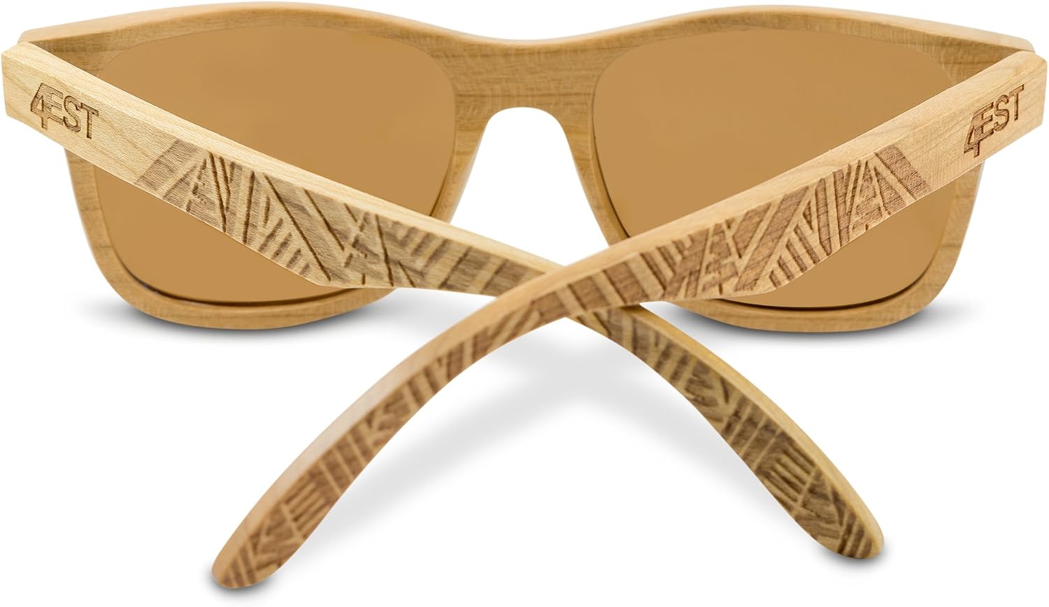 Wood Sunglasses made from Maple -100% polarized shades that float