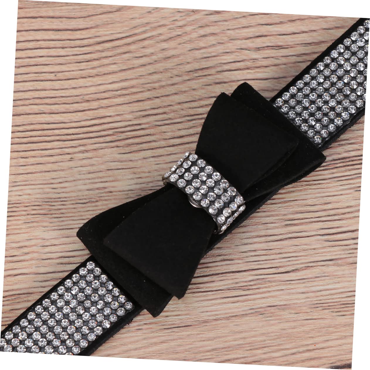 BESPORTBLE 3pezzi Collare Per Cani e Gatti Con Strass Comfort e Stile Per Animali Domestici Xl Nero Accessorio Pratico Per Foto e Occasioni Speciali