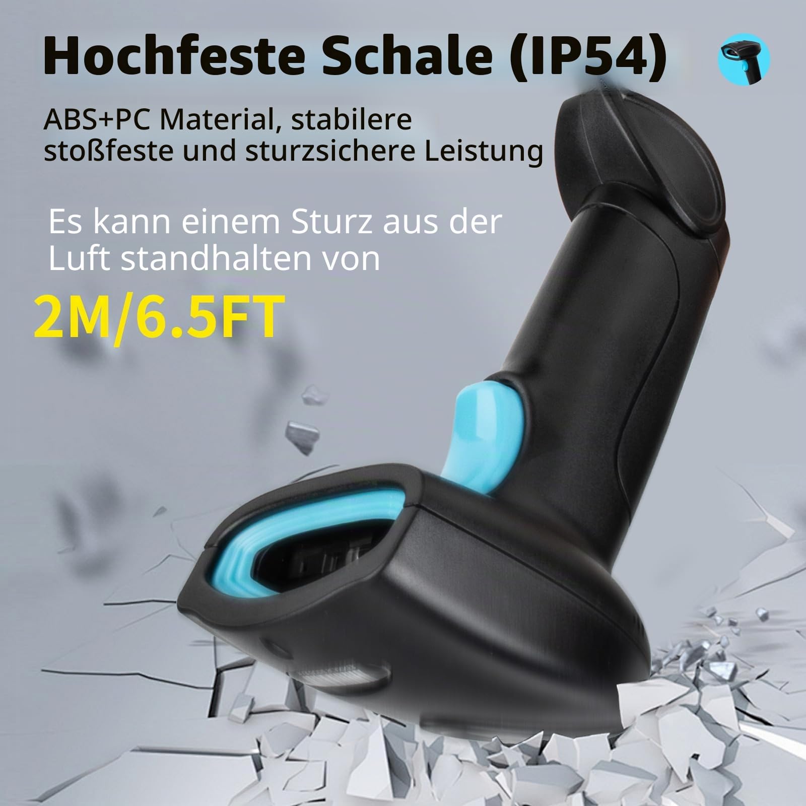 Barcode Scanner USB Kabelgebunden 1D CCD Handscanner mit Bildschirm-Scan, Plug & Play Barcodeleser für PC, Kasse, Supermarkt, Lager und Einzelhandel-U1