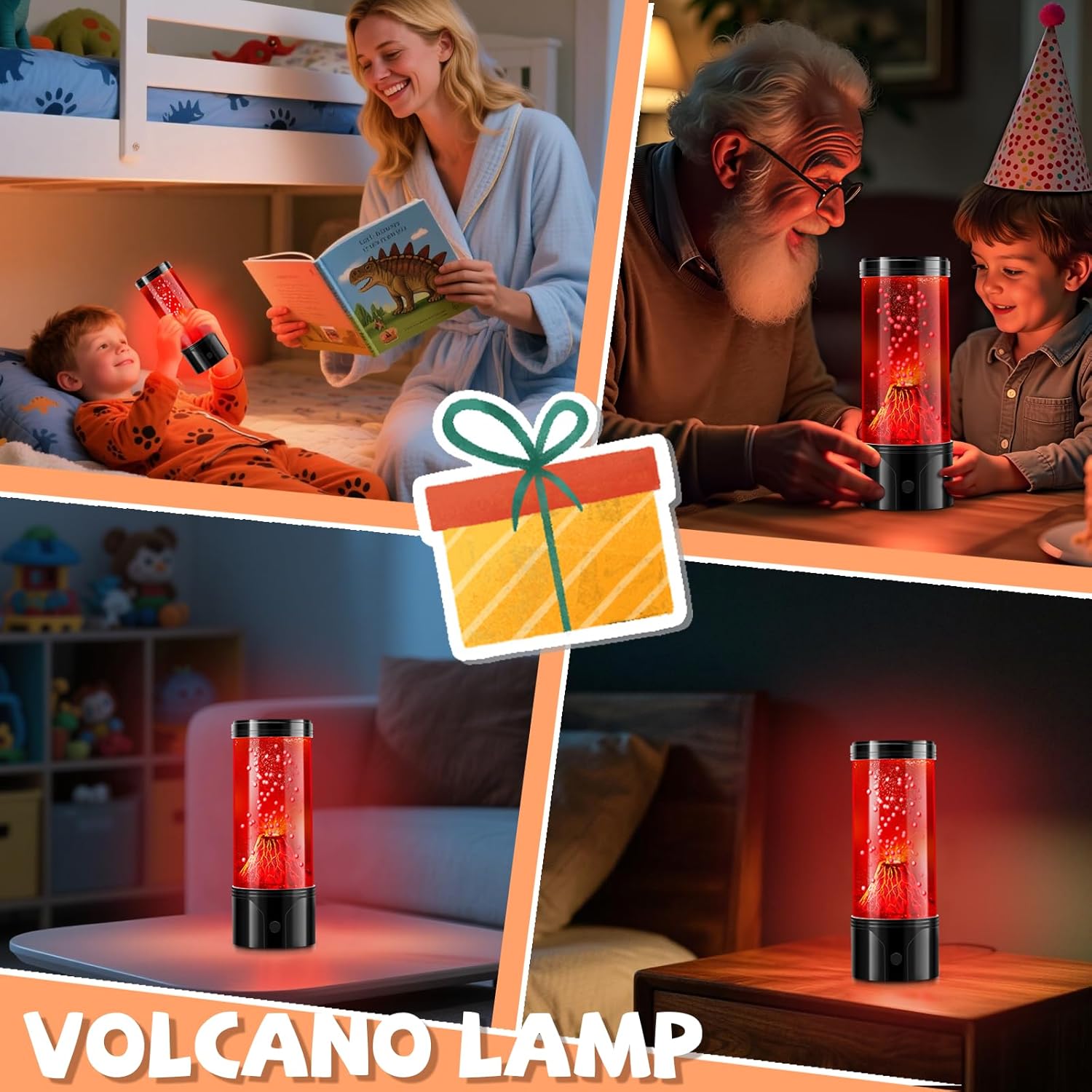 Lava Lamps for Kids,Night Light with USB and Battery Powered,Mood Light for Bedroom Room Home Office Desk Decor& Relaxing,Unique Fun Kids Boys Girls Men Women Adult Birthday Christmas Gift