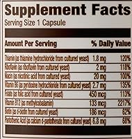 Vista 4 de Complejo B de alta potencia de Yaxa Elements, con un 83 % procedente de alimentos integrales, vegano; 65 cápsulas