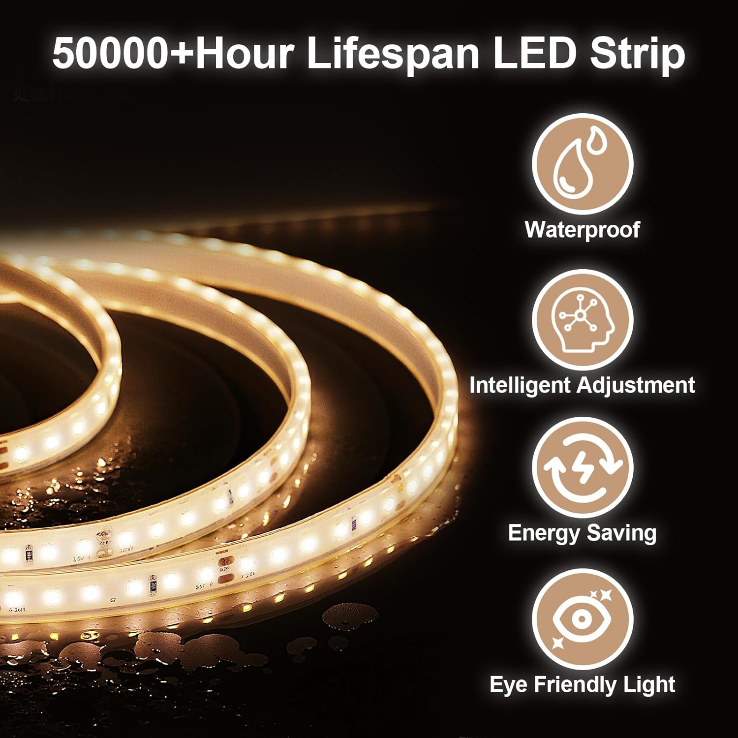 BEAUTYPEAK 30x30 LED Round Bathroom Mirror with Lights, Anti-Fog, Dimmable, Backlit + Front Lit, Lighted Bathroom Vanity Mirror for Wall, 3 Colors, Memory Function, Tempered Glass, Shatter-Proof