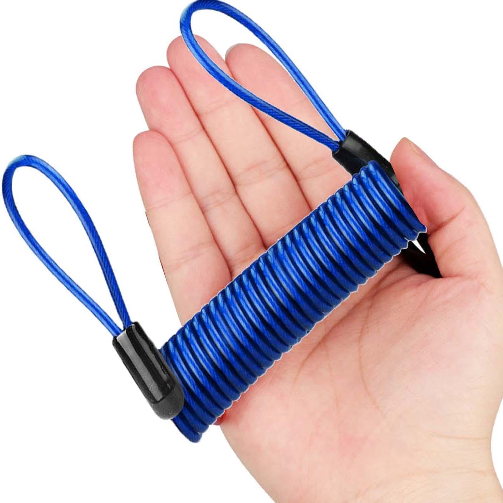 Anti-Theft Reminder Cable: Double Ring Security Cable For Locks, Safety Steel Wire Spring Reminder Rope For Scooter, Motorcycle, Vehicle, Luggage And Cas