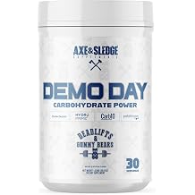 Axe & Sledge Demo Day Intra-Workout Carbohydrate Powder | 25g Carbs | Carbohydrate Supplement Powder | Enhances Performance, Pumps, Recovery | 30 Servings, DLGB