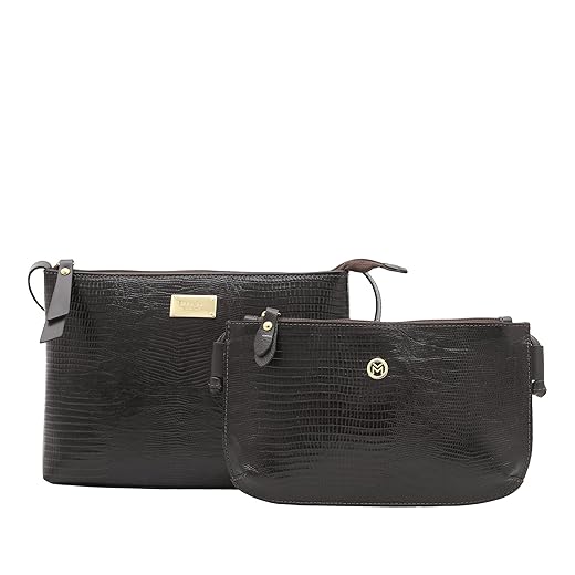 Kit Bolsas Transversais de Couro Legítimo Mariart 2190 + 201l