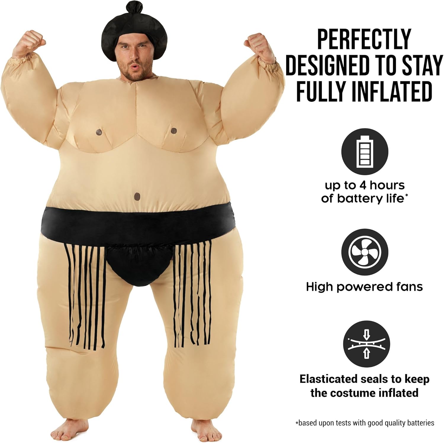 Morph Sumo Wrestler Inflatable Costume, Inflatable Sumo Costume, Blow Up Halloween Costumes For Men, Halloween Costumes Men - Image 3