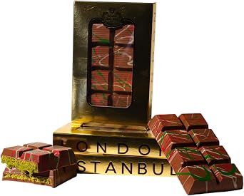 Cafer Erol 1807 Dubai Chocolate Bar Pistachio Handmade 185g Dubai K nefe Chocolate with Plenty of Kadayif Pistachio Luxry Dessert Gift Made In T rkiye
