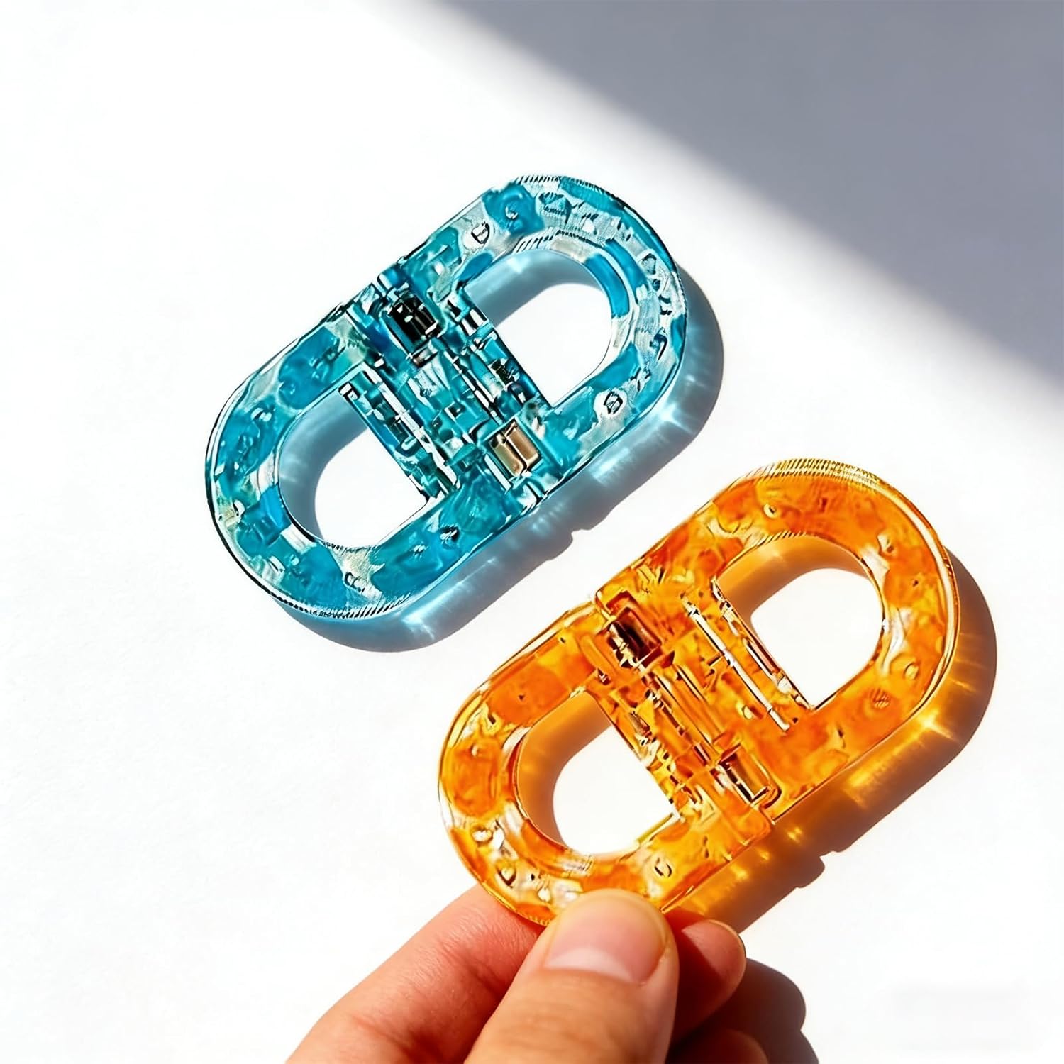 Magnetic Hair Clips,Strong Hold No-Slip Smart Magnetic Hair Clips for Women,Seamless & Comfortable Hair Accessories (Blue and Orange) - Image 2