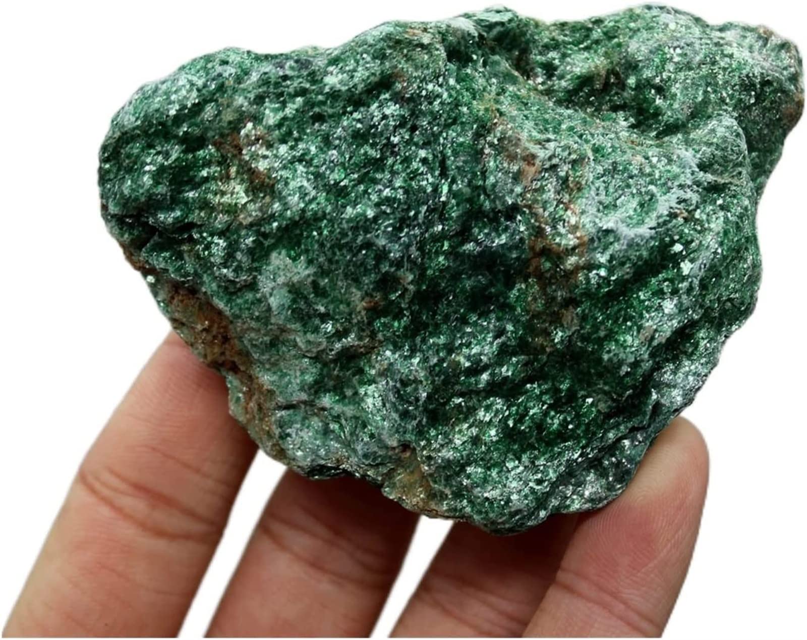 Domowe Kolekcje Minerały Kamienie Naturalna Zielona Mika Próbka Kawałek Szorstki Kamień Kwarcowy Kamienie i Kryształy Kryształowe Kamienie Dekoracji Rysunek (Kolor: 140g)