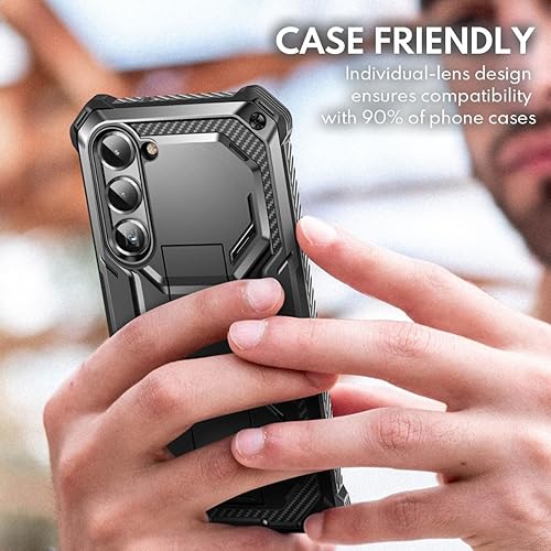 Miniatura 32 de i-Blason Protector de lente de cámara para Samsung Galaxy S23 Ultra, [vidrio templado 9H] Funda de cámara de vidrio antiarañazos ultrafina