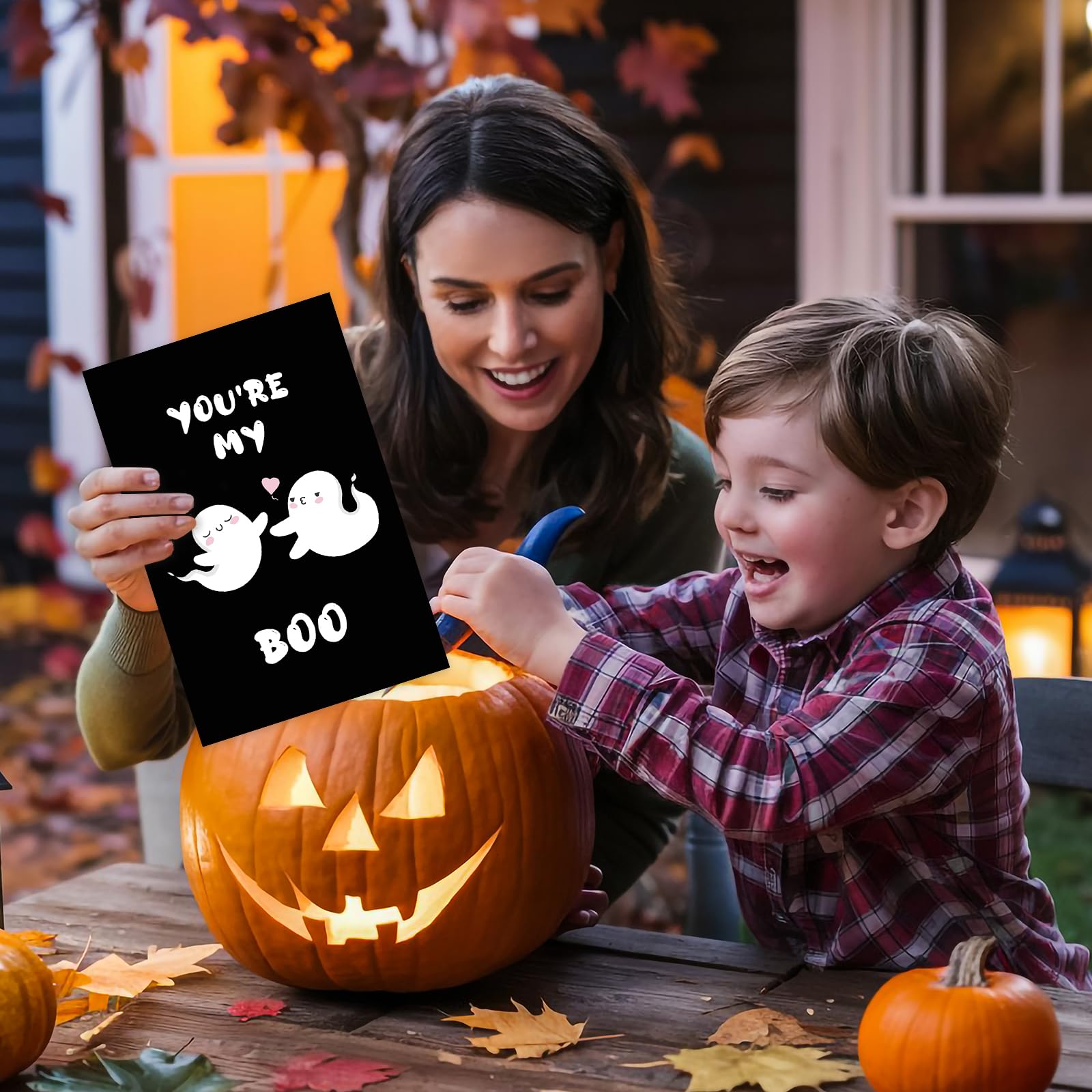 Halloween-Jubiläumskarte „You Are My Boo“ – Mit Umschlag (10x15 Cm)