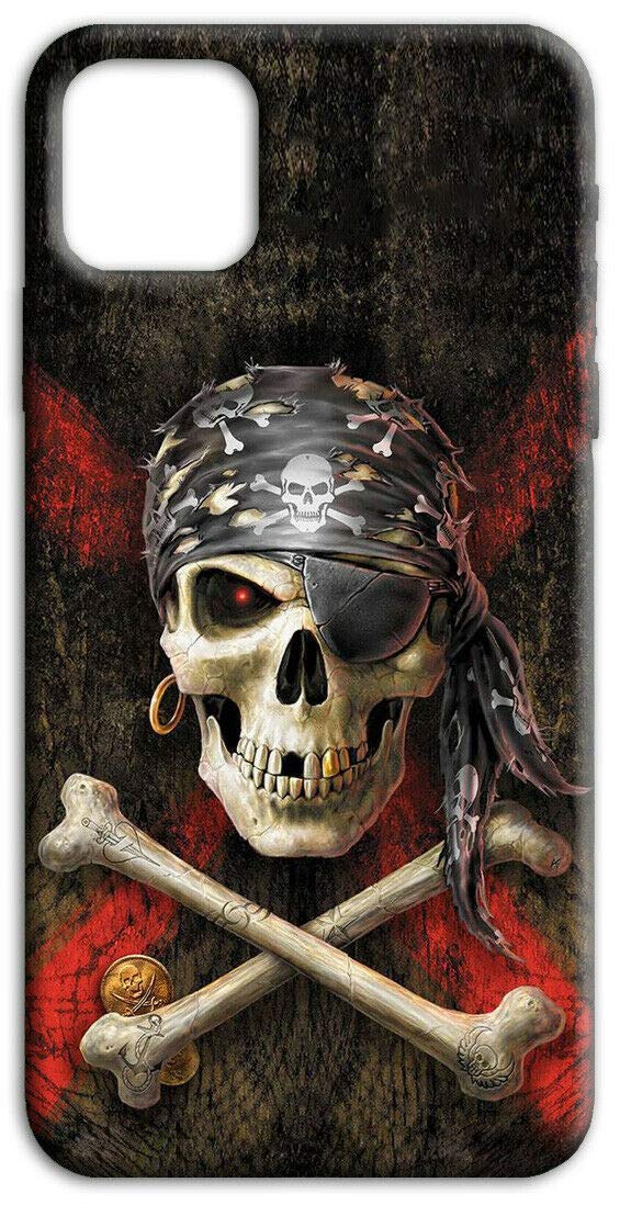 Mixroom - Cover Custodia Back case In TPU Silicone Morbido Per XIAOMI Mi 11 Lite (5G) Fantasia Techio Pirata Con Bandana M526