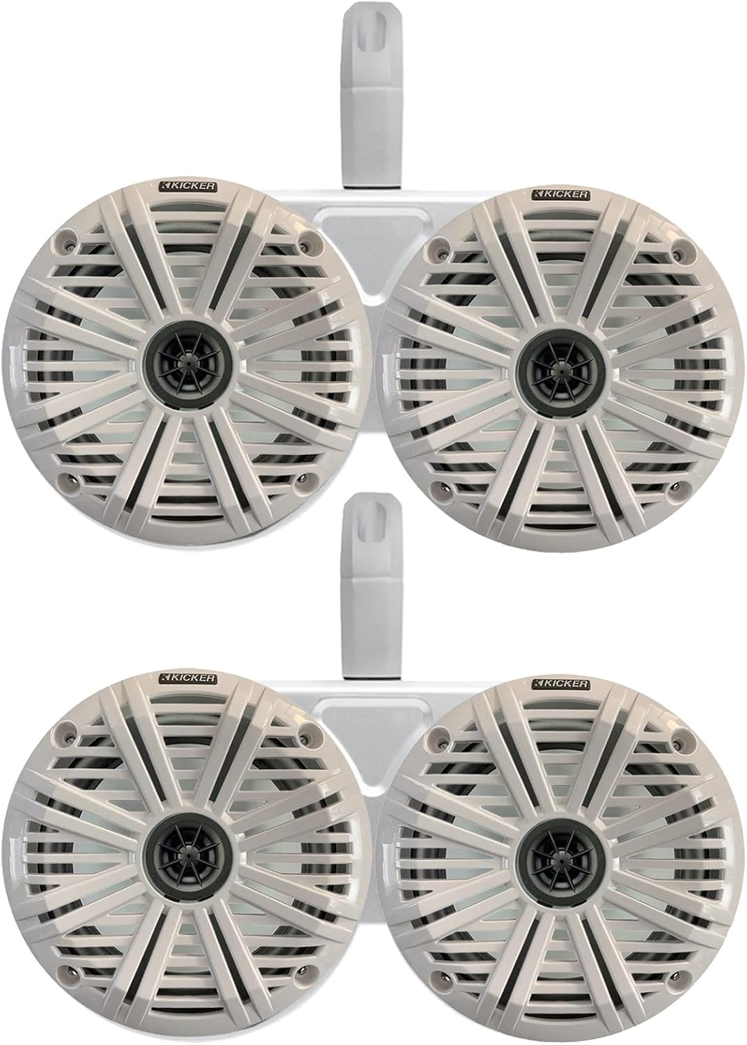 2 Pair (Qty 4) of Kicker 6.5" 2Way 195 Watts Max Power