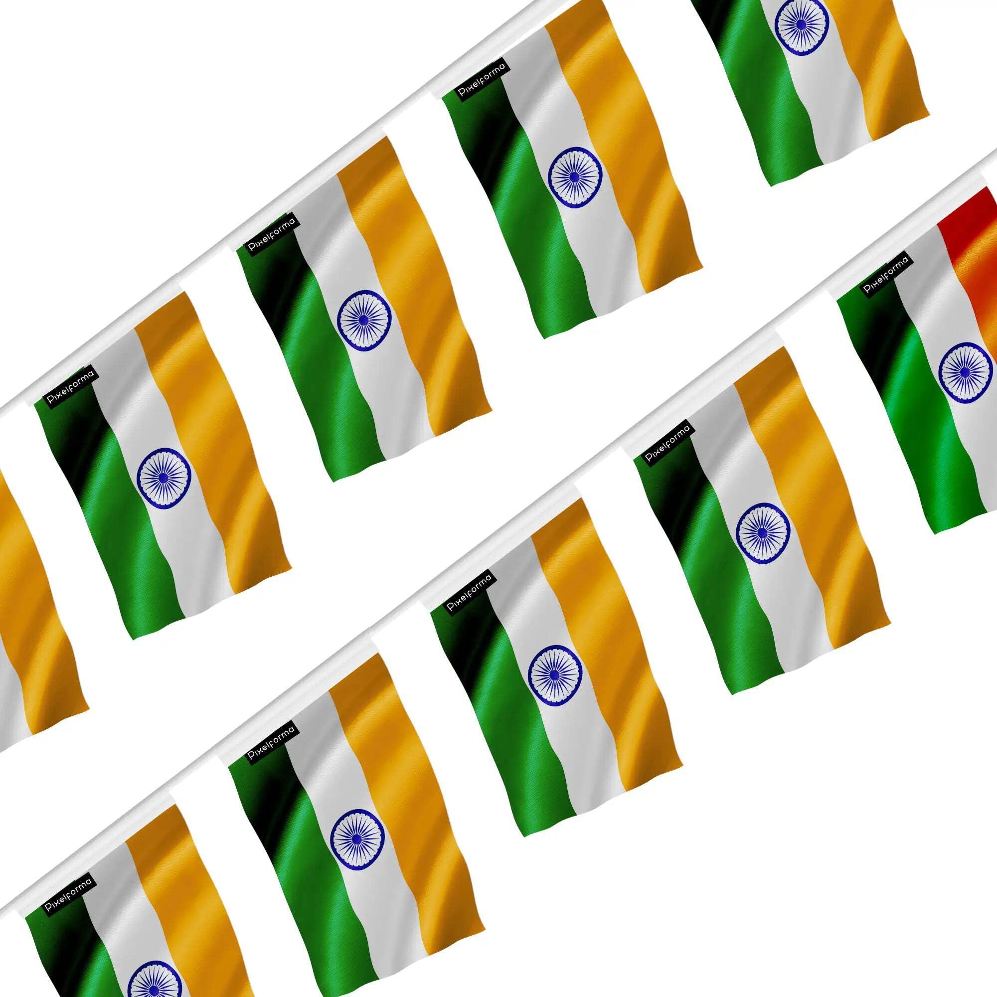 Guirlande drapeau l'Inde pour fête à thème et décoration de restaurant