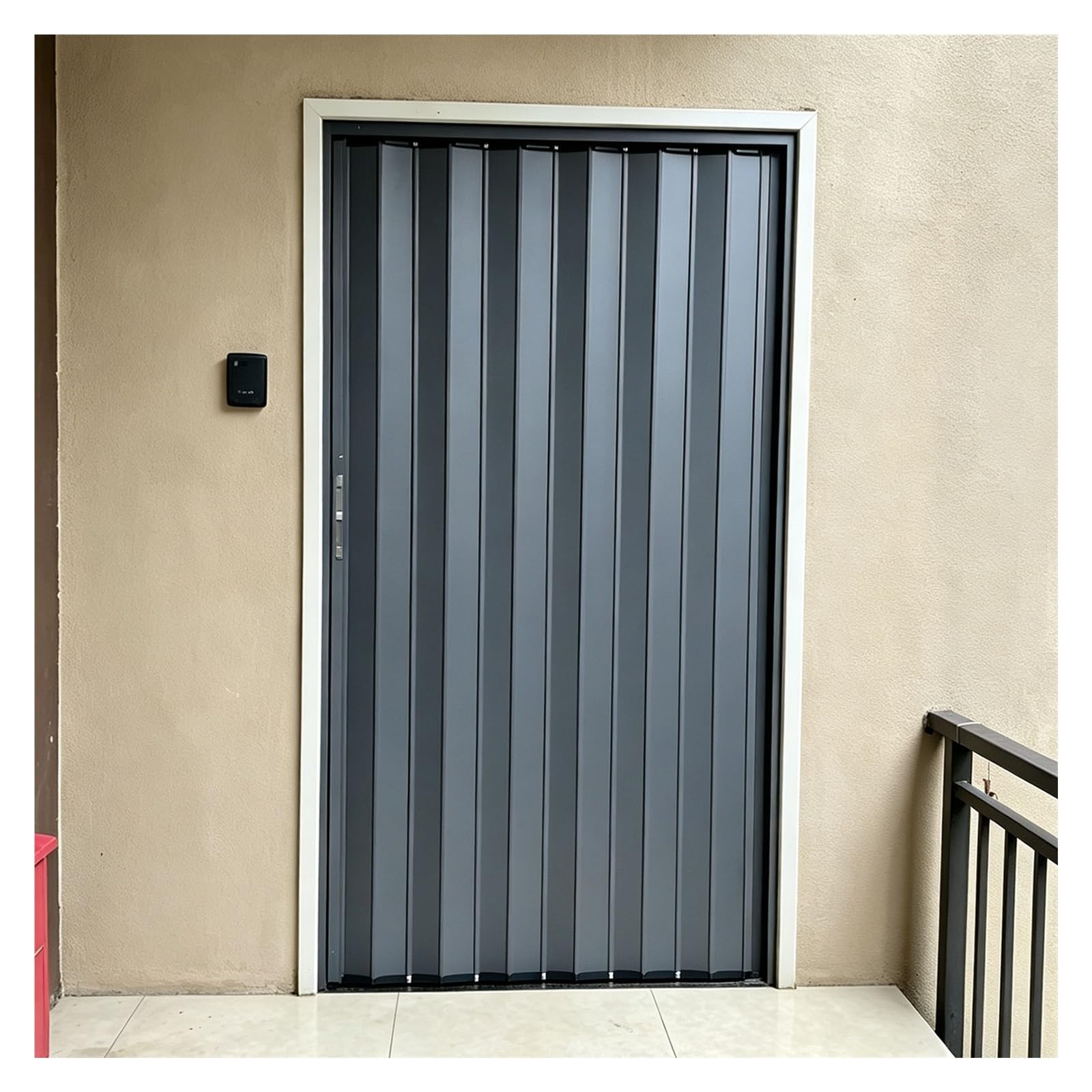 Accordion Door, Aluminum Folding Door Lockable Balcony Partition