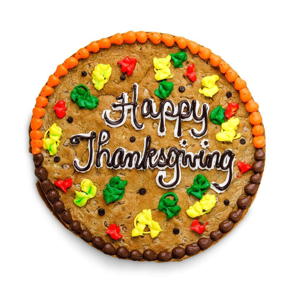 The Great Cookie 13-inch Thanksgiving Giant Cookie Cake (Chocolate Chip)