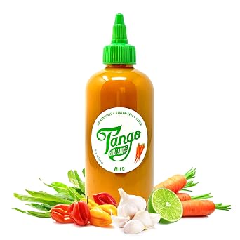 Mild Tango Flavor-First, Low Heat Carrot-Based Hot Sauce Vegan, Gluten-Free, Small Batch 8 oz