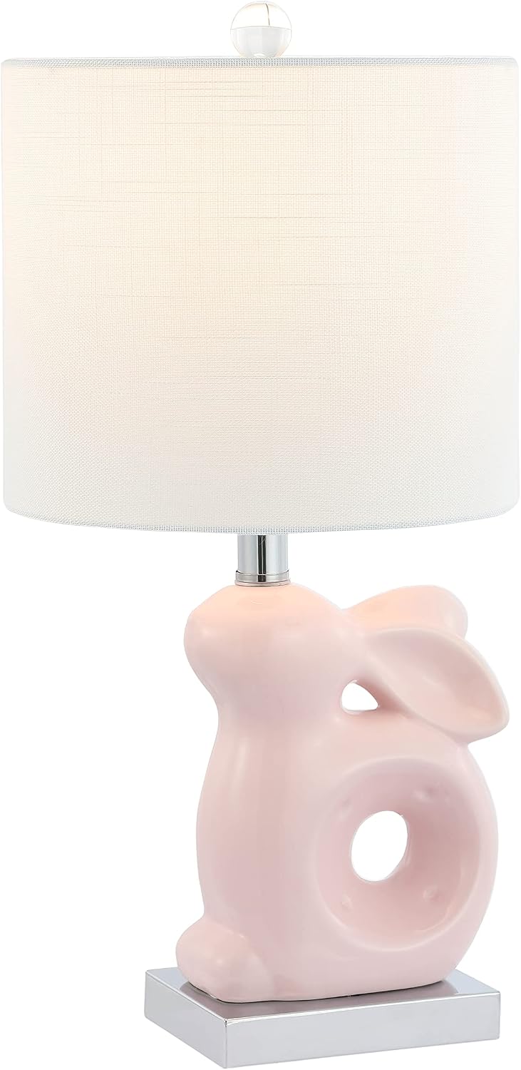 Safavieh Kids Lighting Collection Ruby Rabbit Green Ceramic 19-inch Bedroom Living Room Home Office Desk Nightstand Table Lamp (LED Bulb Included)