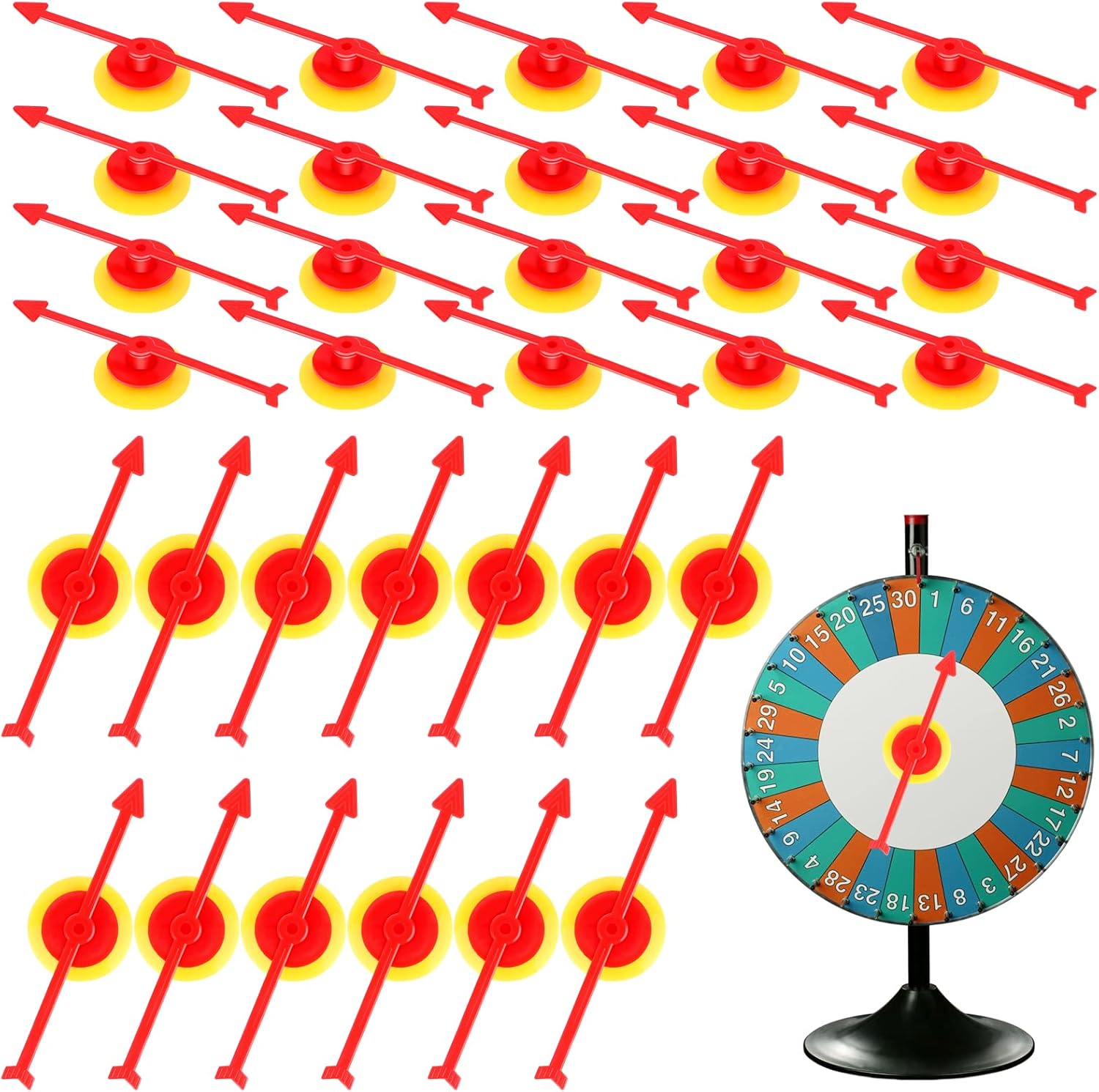 40 Packs Arrow Game Spinners Suction Cup 4 Inch Plastic