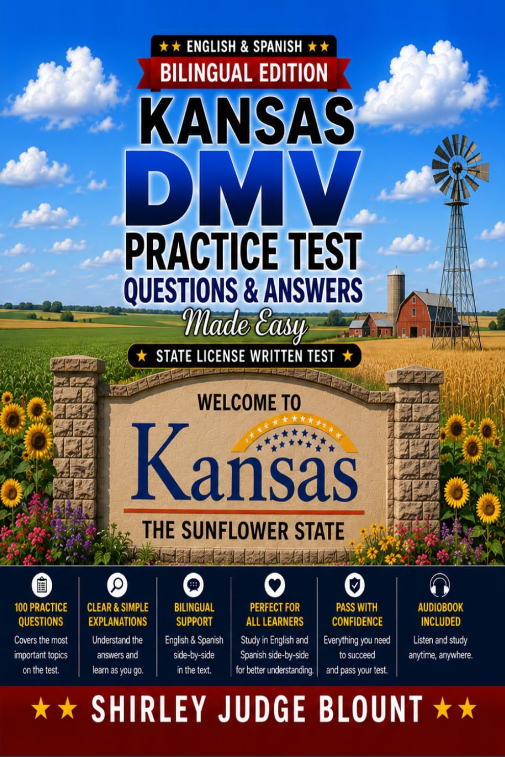 Kansas DMV English Test Made Easy™: Driver’s License Written Test Study Guide with Practice Questions | English & Spanish Edition