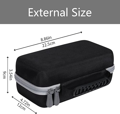 Miniatura 5 de Aenllosi Funda de transporte rígida compatible con AstroAI 118S8T8 Car Jump Starter, malla Pocke para clips de arranque de batería y cable (solo