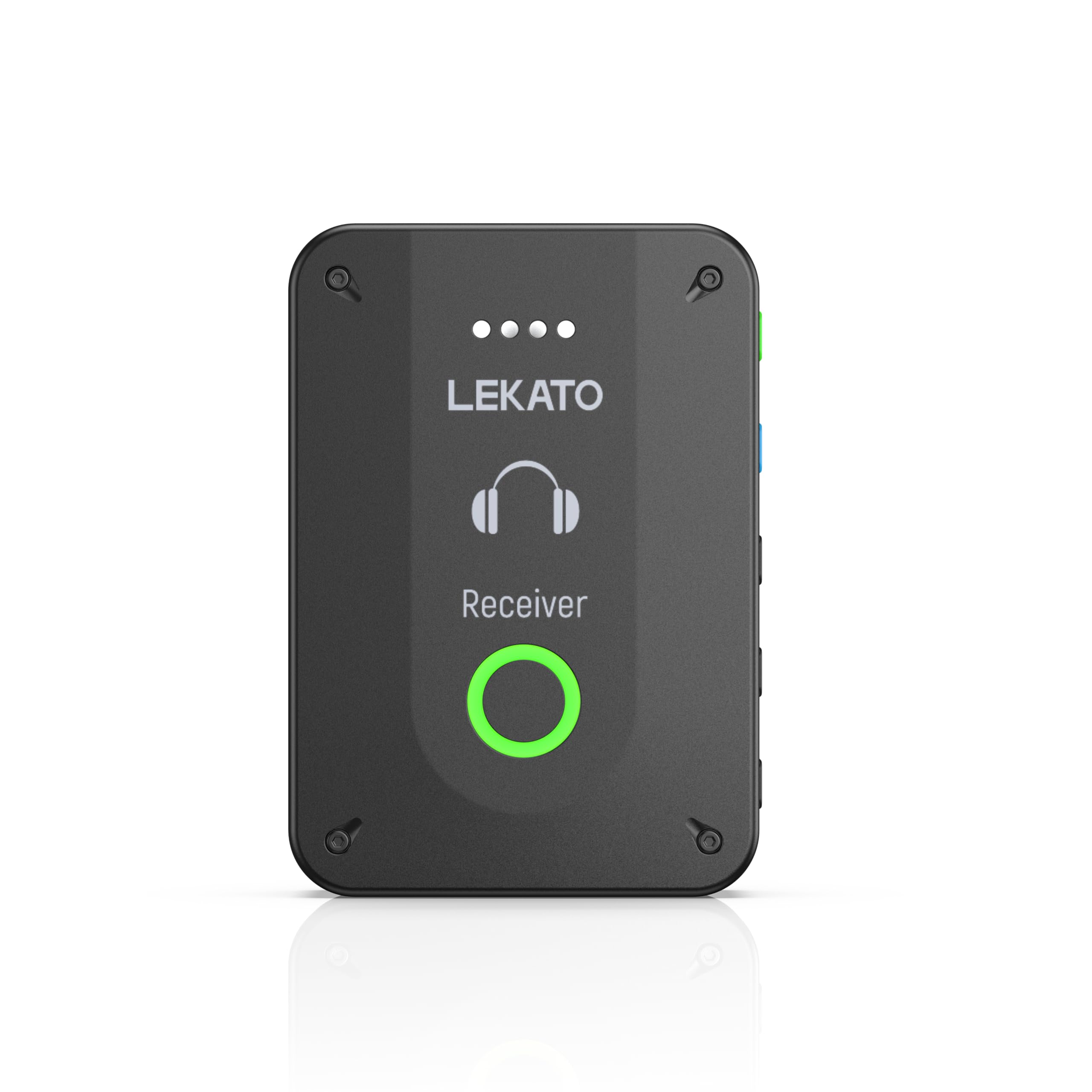 LEKATO Wireless in Ear Monitor System MS-2, Upgraded 2.4G Stereo IEM System Low Latency Receiver with Beltpack, Auto-Pairing,One to More, in-Ear Monitoring for Church,Band,Singer,Stage