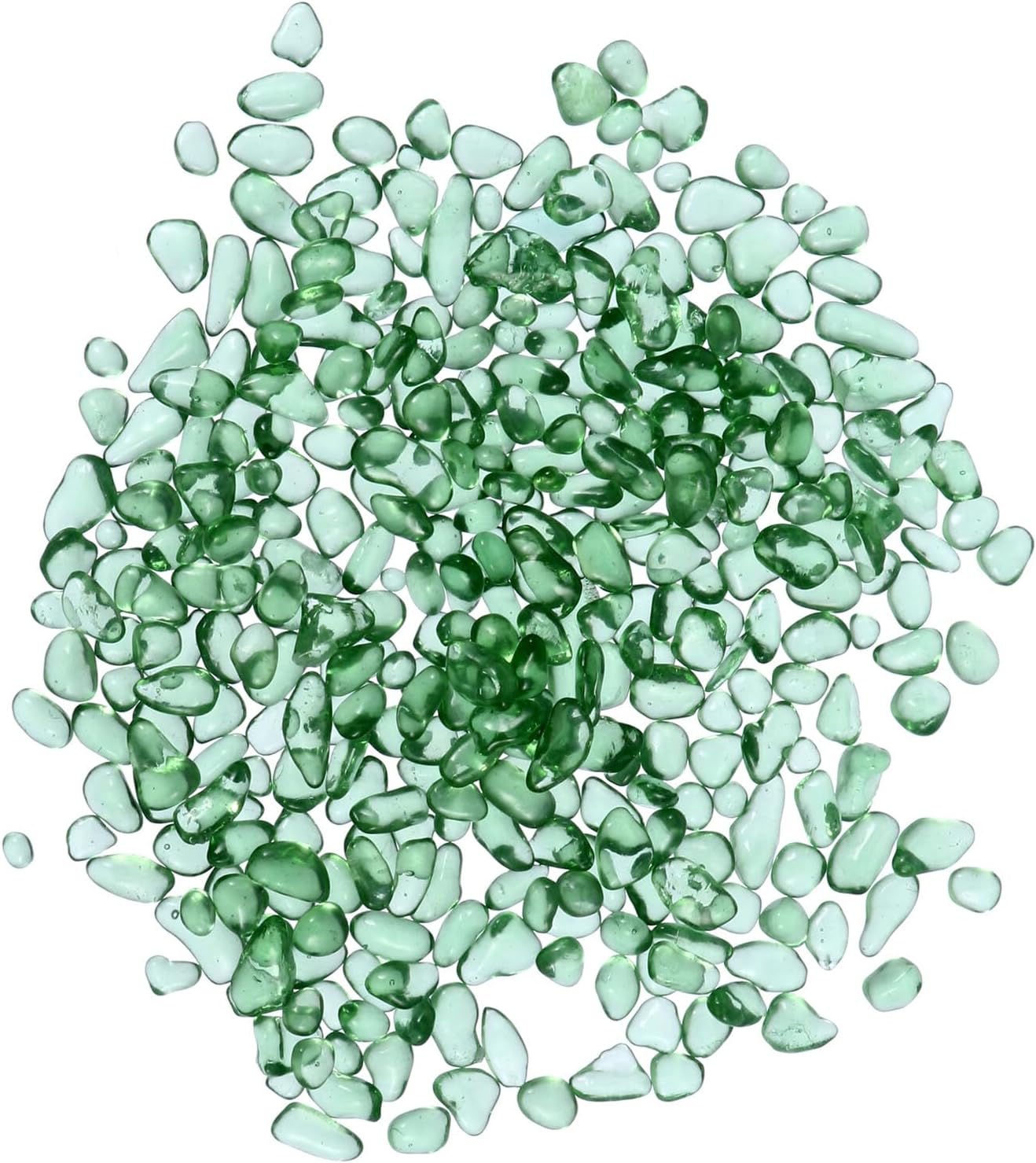 Ciieeo Glass Crystal Stone Aquarium Decor 500g Colorful Glass Quartz Pebbles for Fish Tank Bottom Landscape, Natural Fish Tank Rocks Suitable for Freshwater Aquariums