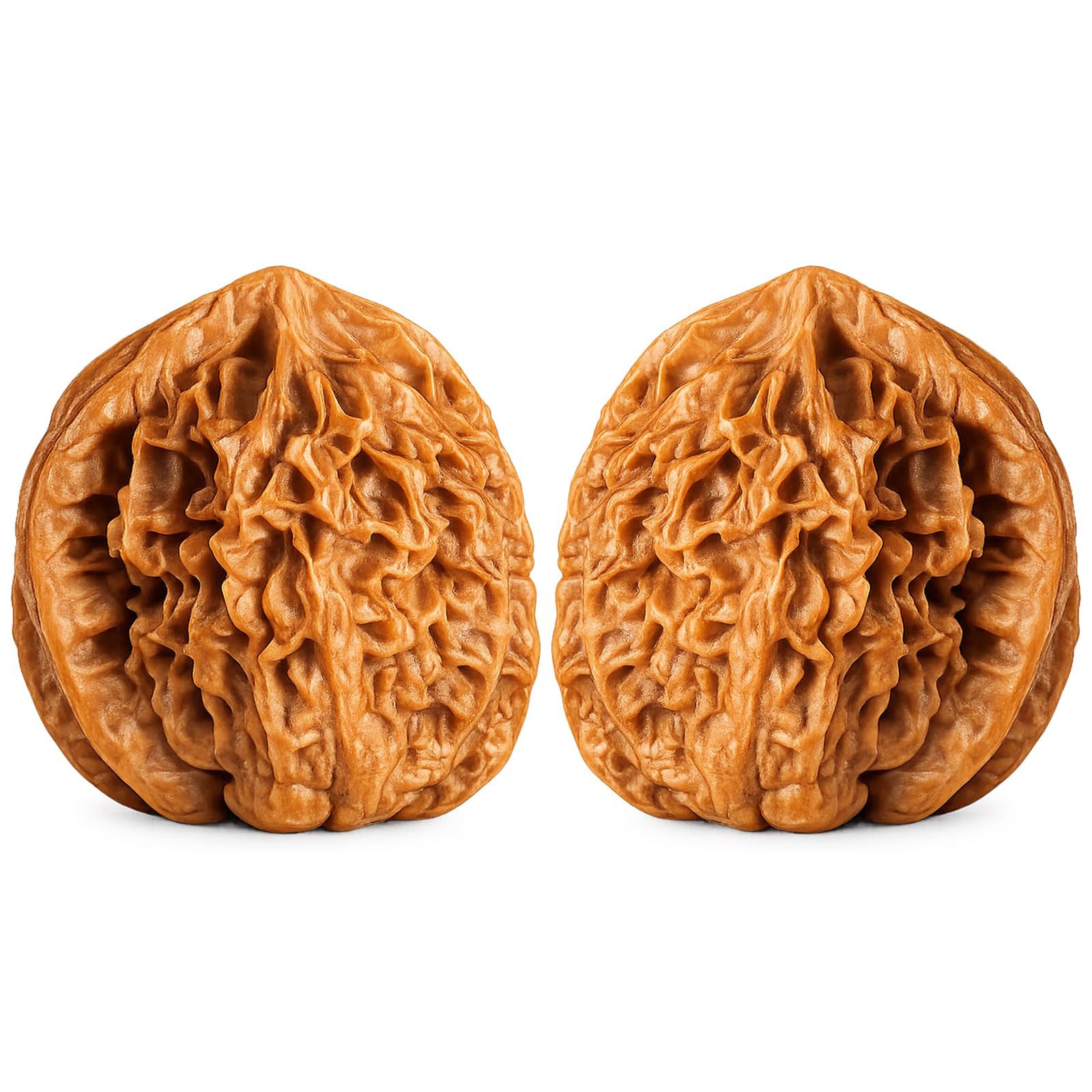 1 Pair Rudraksha Wenwan Walnut, Stress Hand Exercise Tool for Office Workers and Students, Focus Enhancement During Study Sessions, One Pair Walnuts-image-21