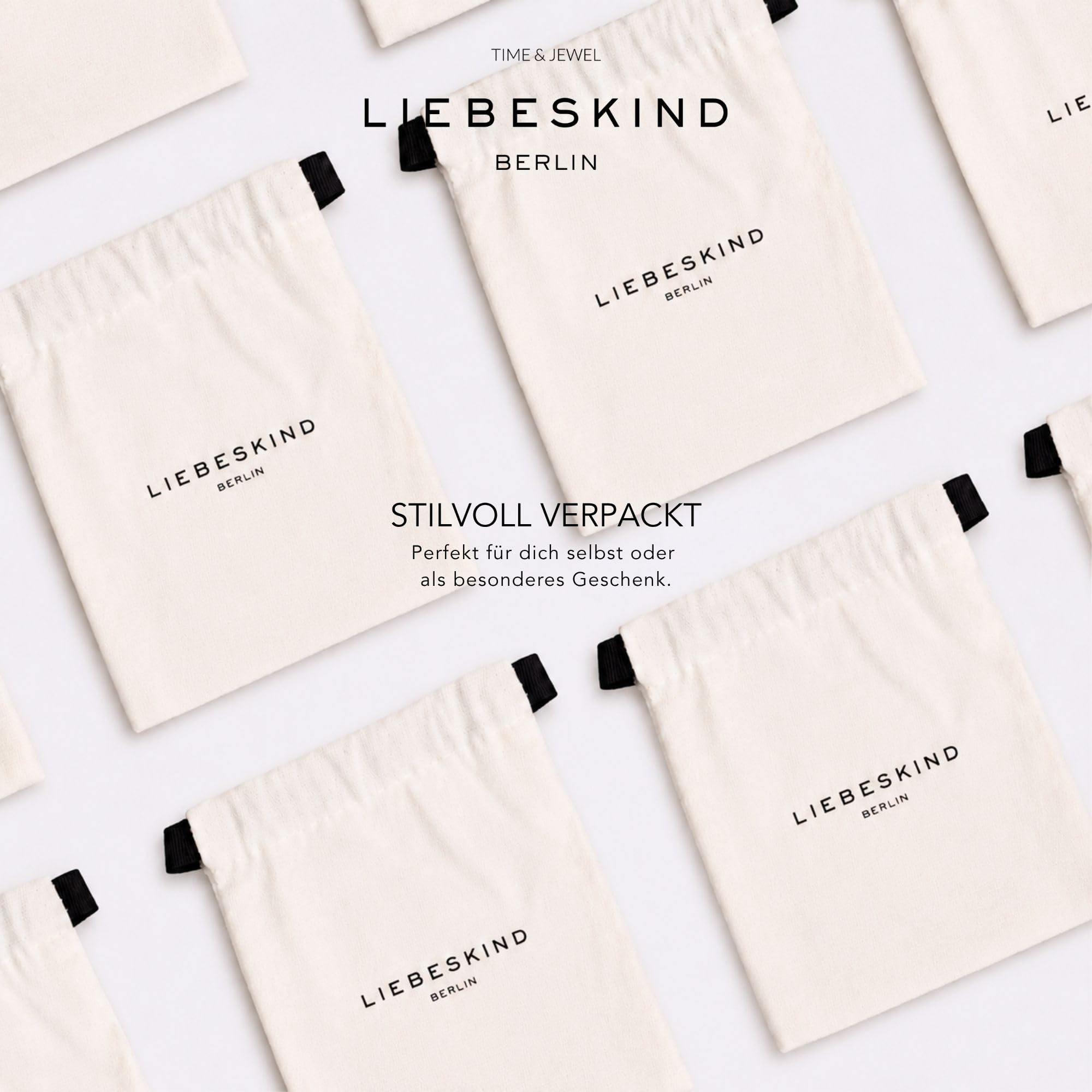 LIEBESKIND BERLIN Herz-Halskette für Damen – Edelstahl-Kette mit liebevollem Herzanhänger – In verschiedenen Farben und Ausführungen – Romantische Geschenkidee
