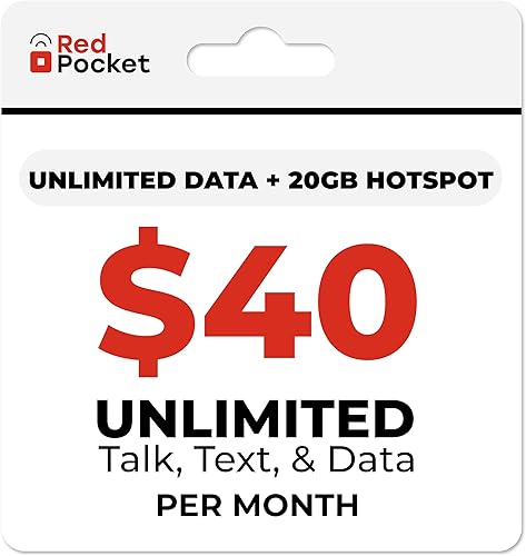 Miniatura 7 de Red Pocket Mobile Plan telefónico con tarjeta SIM gratuita ($50mes) - 50 GB de alta velocidad 5G y 4G LTE, llamadas y texto ilimitados (GSMA-