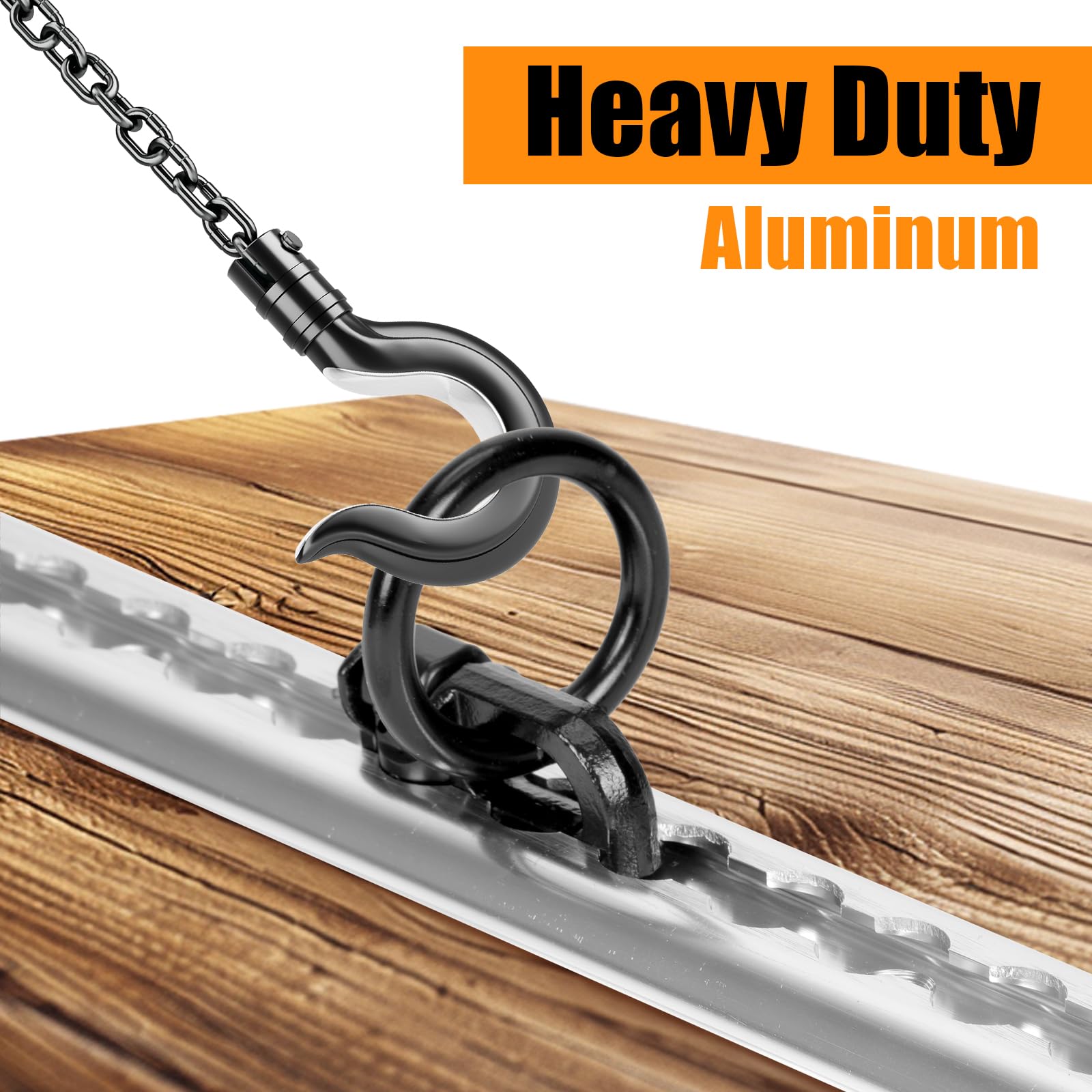 Snapklik.com : Heavy Duty Aluminum L Track, 4 Pack 48 Inch L Track Rail ...