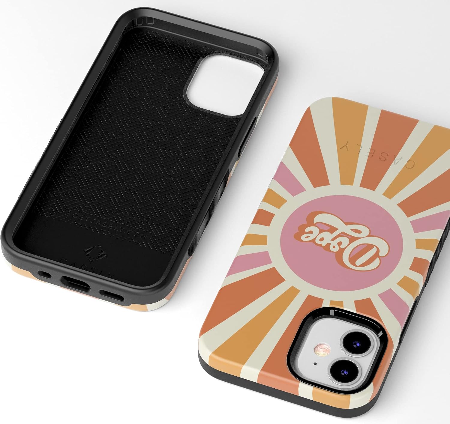 Casely iPhone 12 Mini Case | You're Dope | Retro Colorblock | Bold Protective Design | Compatible with MagSafe