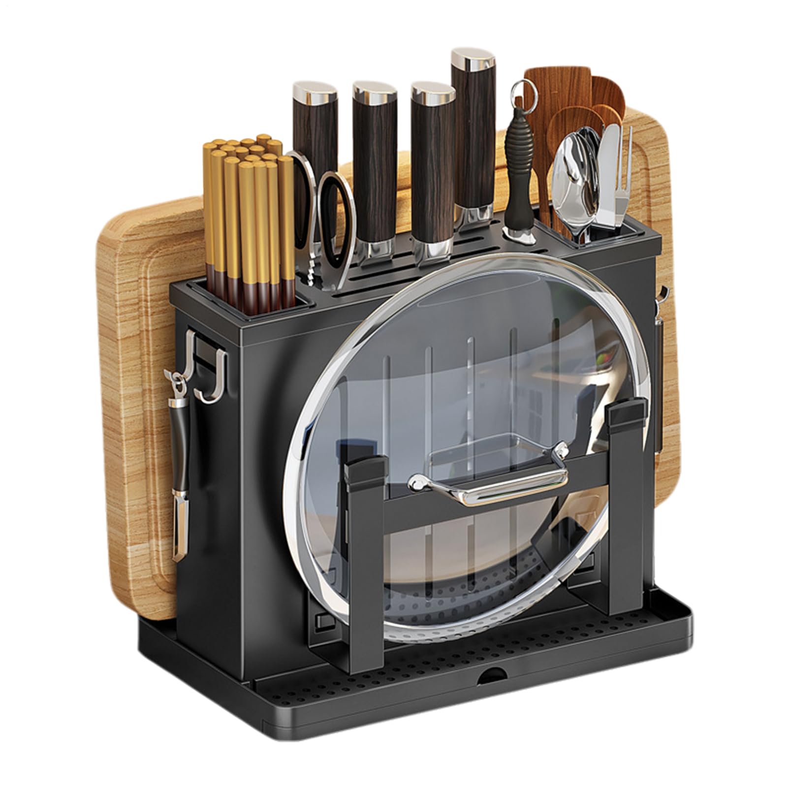 Soporte Para Tablas De Cortar Soporte Para Utensilios De Cocina Sin Taladro