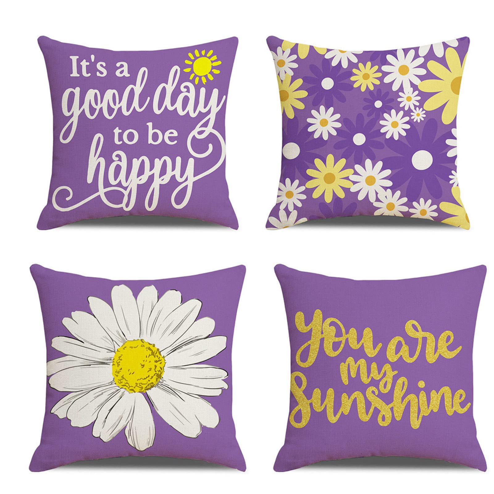 Taie d'oreiller lin blanc violet pour protéger et embellir la chambre