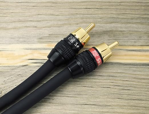 Sewell Deadbolt RCA Plugs 2 Pares Chapado en Oro 24K miniatura 7