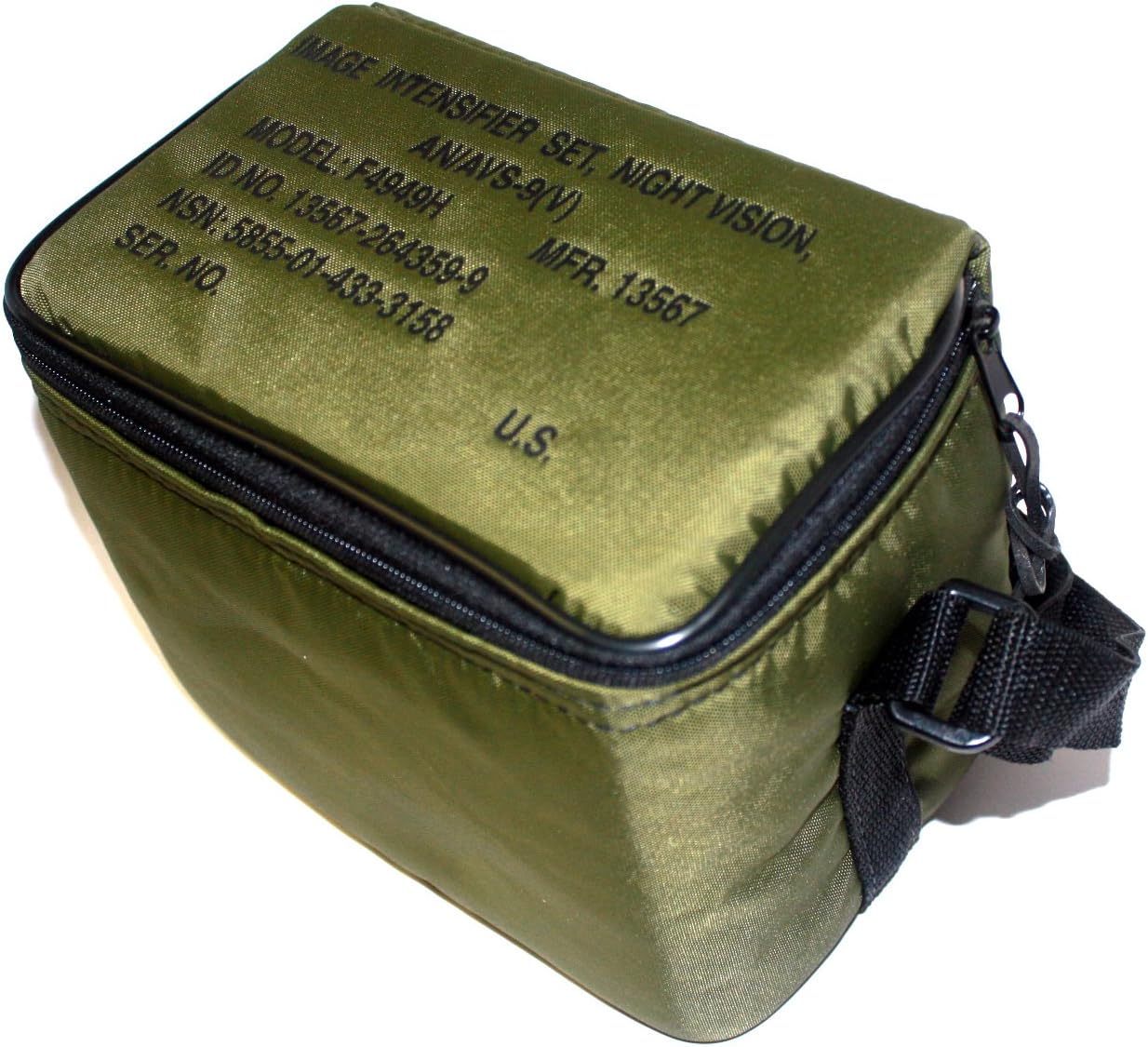 19 Acres AN/AVS-9(V) F4949H ANVIS Night Vision Goggle NVG OD Green Carrying Case with Foam and Strap