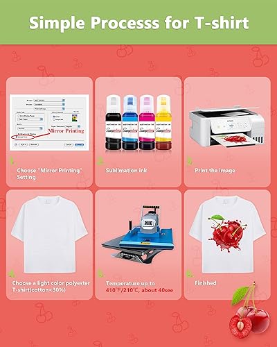 Miniatura 6 de Stampcolour Papel de sublimación de 8.5 x 11 pulgadas, 130 hojas de papel de transferencia de calor A4 compatible con Epson HP Canon Sawgrass