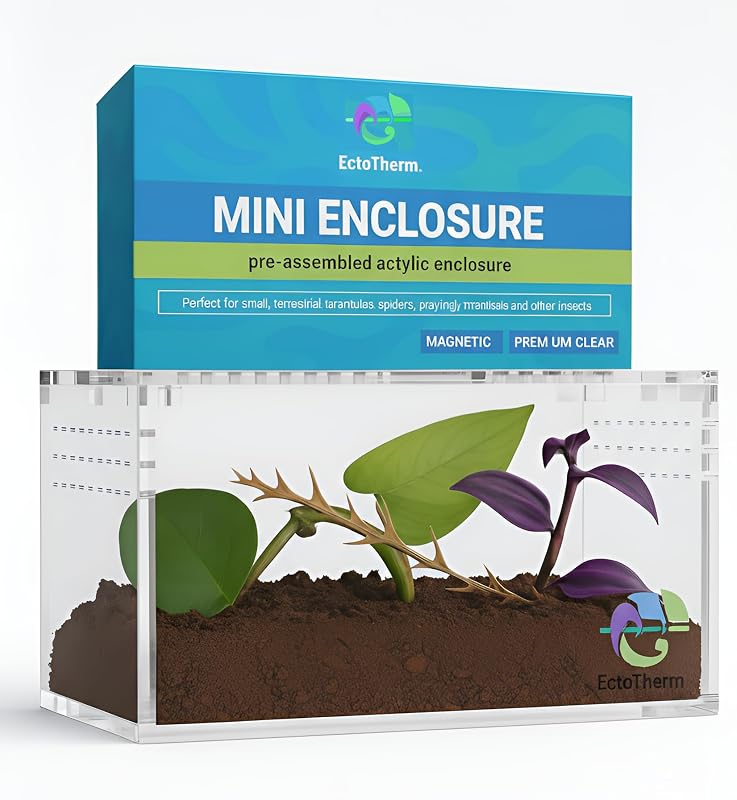Terrário Mini de Acrílico para Isópodes e Pequenos Répteis EctoTherm TENC633