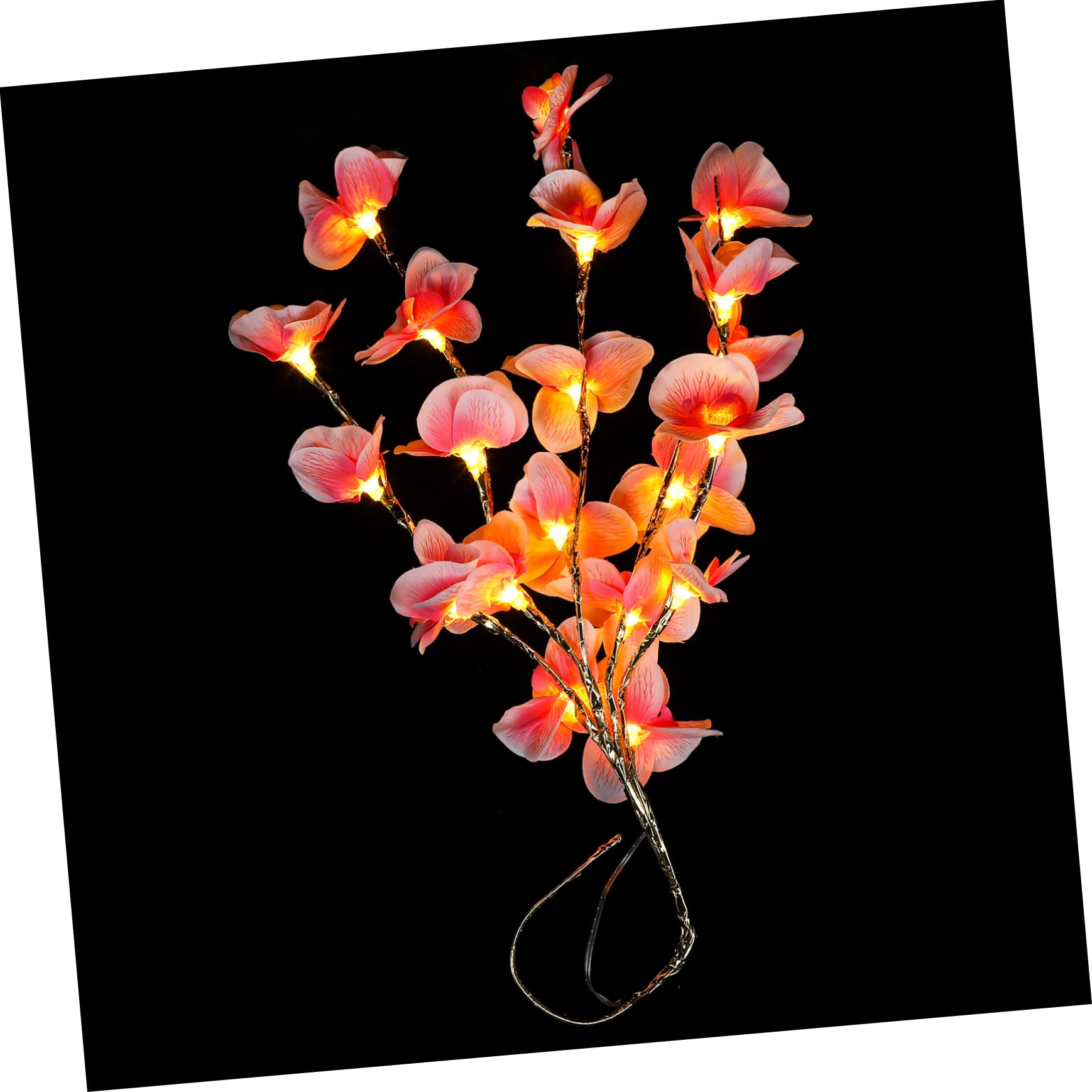 Healifty Creative LED Phalaenopsis Branches Light DIY Flower Light for Decor Elegant Night Lamp with Warm Glow for Home Bedroom and Festival Decorations