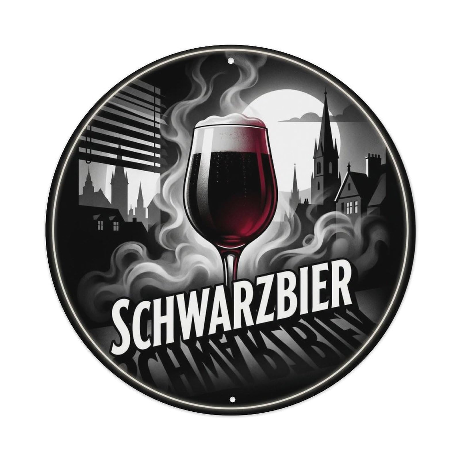 Schwarzbier Brewery Culture Retro German Malt Roast Metal Tin Sign