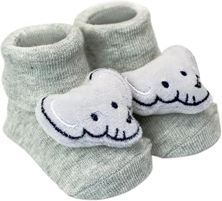 Pantufa com Chocalho Elefante Cinza, Clingo, Cinza