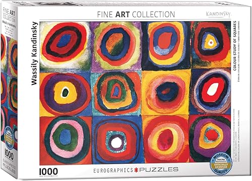 EuroGraphics Estudio de color de cuadrados y círculos 1913 por Kandinsky Puzzle 1000-Piece modelo 6000-1323