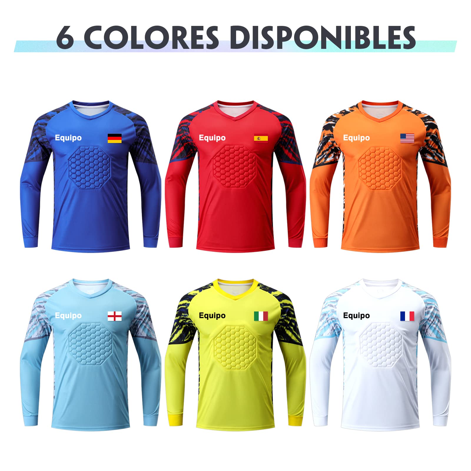 Personalizada Camiseta de Futbol y Pantalon de Portero para Niño con Tu Nombre y Número