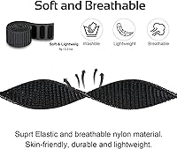 Vista 5 de Fenix 7X / Fenix 6X / Fenix 5X Watch Bands, 26mm Hook & Loop Quick Dry Nylon Ultralight Sport Wristband Strap for Garmin Fenix 6X Pro/Sapphire,Fenix