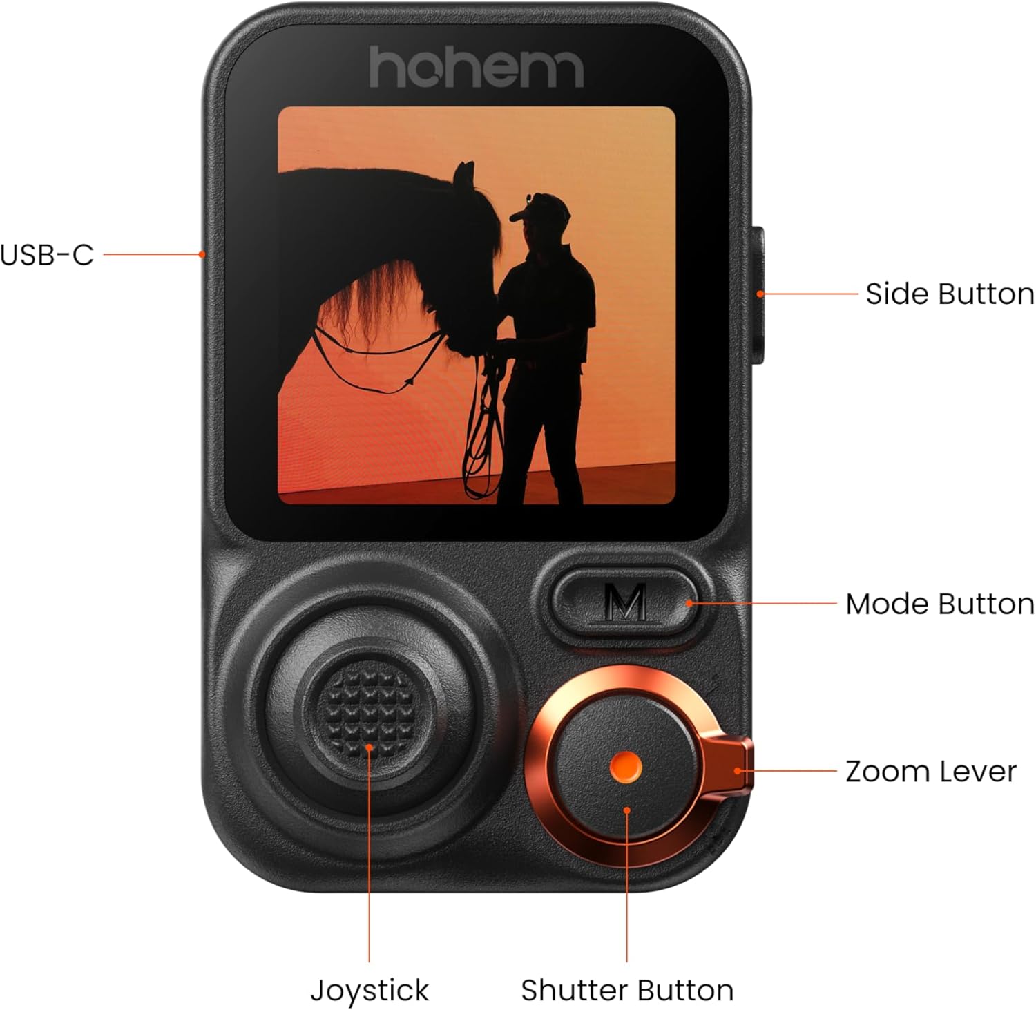 hohem Detachable Remote Control for iSteady M7, HRT-06 (Black)