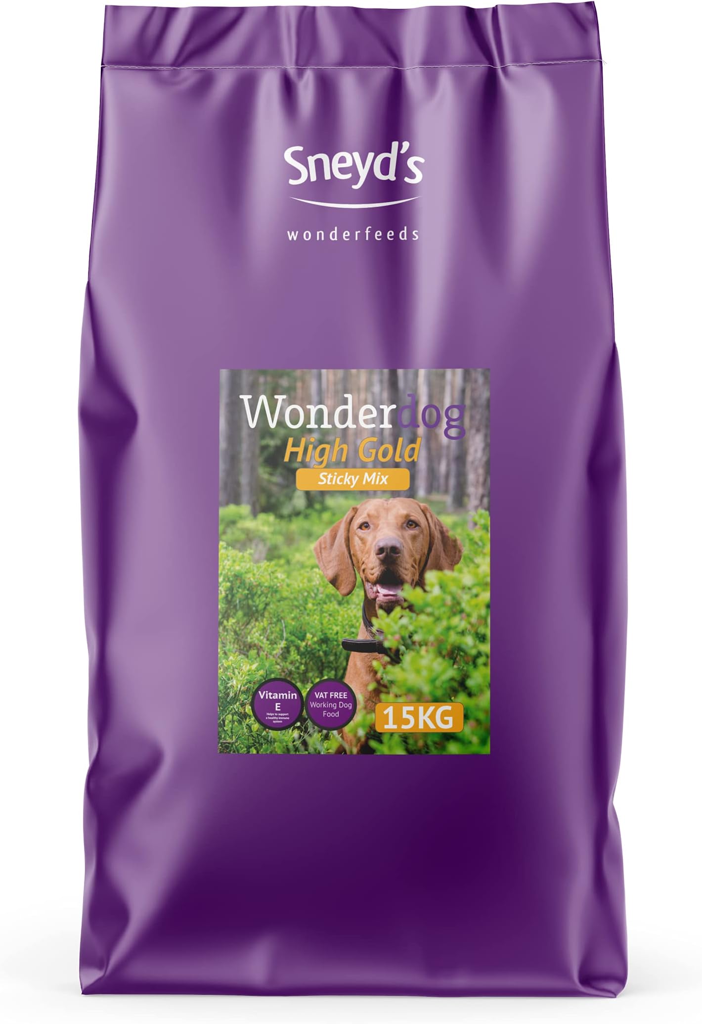 Wonderdog High Gold Working Dog Food | Chicken, Beef, Lamb & Pork | Complete Nutrition with Omega 3 & 6 | Low Protein Diet | 15 kg