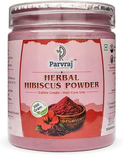 Natural Hibiscus Powder – Edible &amp; Hair Care Use – 200g